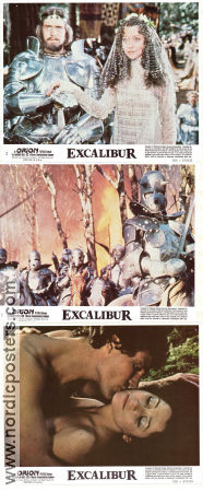 Excalibur 1981 lobby card set Nigel Terry Helen Mirren Nicholas Clay John Boorman