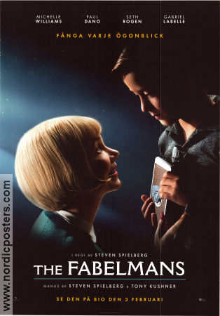 The Fablemans 2022 movie poster Michelle Williams Gabriel LaBelle Paul Dano Steven Spielberg