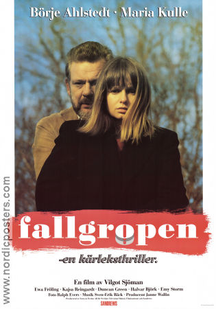 Fallgropen 1989 poster Börje Ahlstedt Halvar Björk Ewa Fröling Maria Kulle Vilgot Sjöman