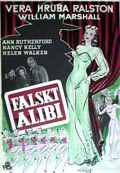 Falskt alibi 1947 poster Vera Ralston Ann Rutherford