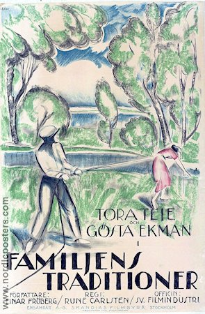 Familjens traditioner 1920 poster Tora Teje Gösta Ekman