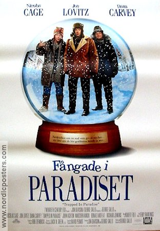 Fångade i paradiset 1994 poster Nicolas Cage Jon Lovitz Dana Carvey George Gallo