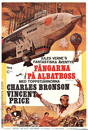 Master of the World 1961 movie poster Charles Bronson Vincent Price William Witney Writer: Jules Verne
