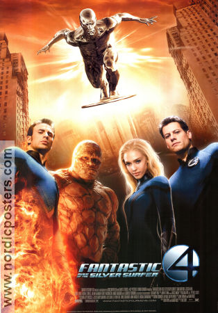 Fantastic 4: Rise of the Silver Surfer 2007 movie poster Ioan Gruffudd Jessica Alba Chris Evans Tim Story Find more: Marvel