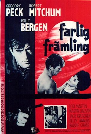 Farlig främling 1962 poster Gregory Peck