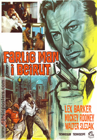 24 Hours to Kill 1965 movie poster Lex Barker Mickey Rooney Michael Medwin Peter Bezencenet