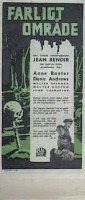 Farligt område 1950 movie poster John Carradine Jean Renoir
