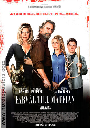 Farväl till maffian 2013 poster Robert De Niro Michelle Pfeiffer Dianna Agron Luc Besson Maffia