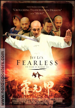 Fearless 2006 poster Jet Li Li Sun Ronny Yu Kampsport Asien