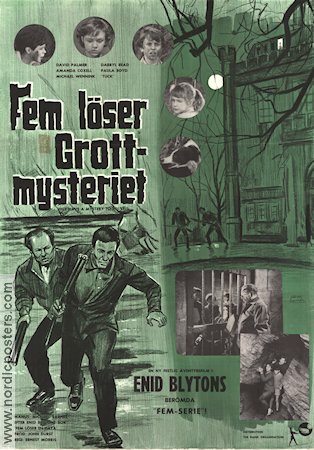 Fem löser grottmysteriet 1964 poster Enid Blyton