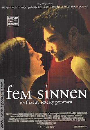 The Five Senses 1999 movie poster Mary-Louise Parker Jeremy Podeswa Country: Canada