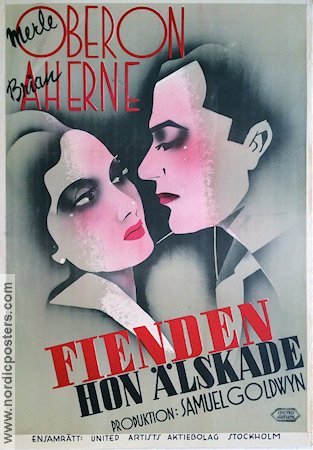 Beloved Enemy 1936 movie poster Merle Oberon Brian Aherne H C Potter