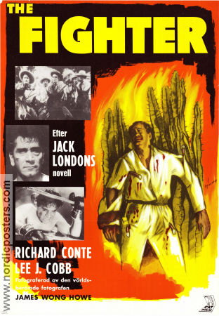 The Fighter 1952 poster Richard Conte Vanessa Brown Lee J Cobb Herbert Kline Boxning
