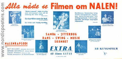 Nalen-rapsodi 1949 movie poster Seymour Österwall Tage Holmberg Dance Documentaries