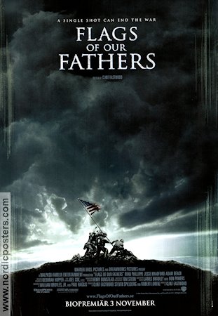 Flags of Our Fathers 2006 movie poster Ryan Phillippe Barry Pepper Joseph Cross Clint Eastwood War Asia