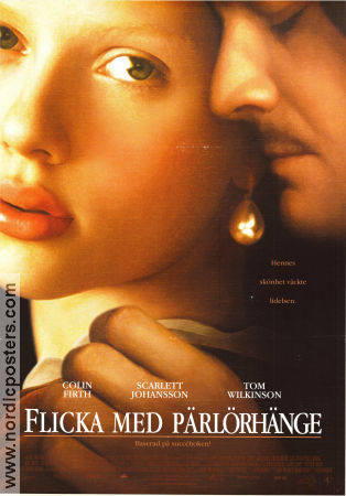 Girl with a Pearl Earring 2003 movie poster Scarlett Johansson Colin Firth Tom Wilkinson Peter Webber Find more: Johannes Vermeer Artistic posters