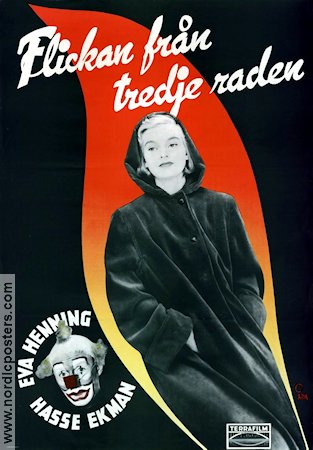 Flickan från tredje raden 1949 poster Eva Henning Hasse Ekman