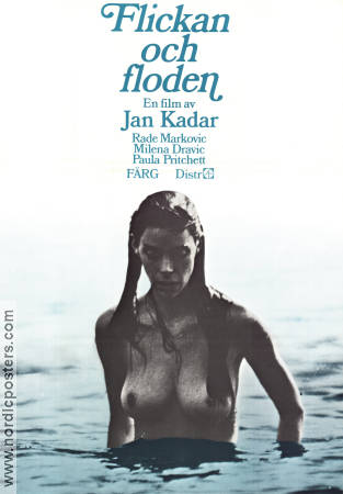 Flickan och floden 1971 poster Milena Dravic Jan Kadar Filmen från: Czechoslovakia