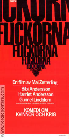 The Girls 1968 movie poster Bibi Andersson Harriet Andersson Gunnel Lindblom Mai Zetterling Politics