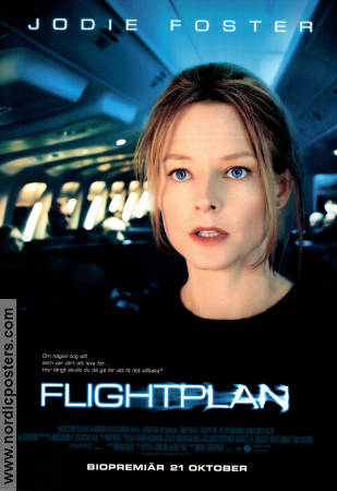 Flightplan 2005 movie poster Jodie Foster Peter Sarsgaard Sean Bean Robert Schwentke Planes