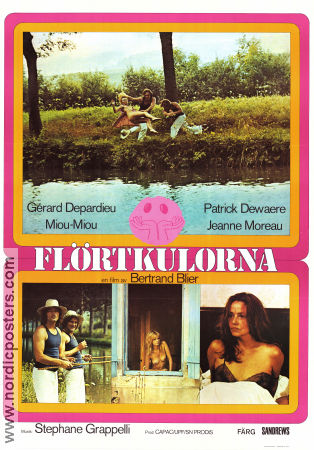 Les valseuses 1974 movie poster Gerard Depardieu Jeanne Moreau Brigitte Fossey Bertrand Blier