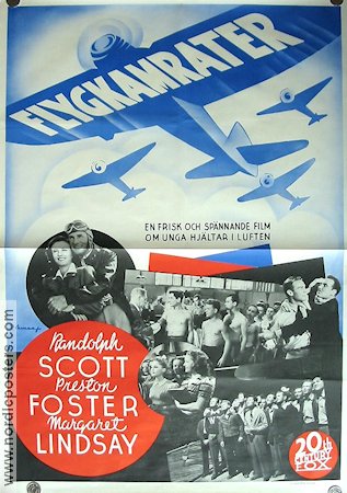 20000 Men a Year 1941 movie poster Randolph Scott Margaret Lindsay Planes