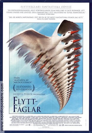 Flyttfåglar 2001 poster Jacques Perrin Dokumentärer Fåglar