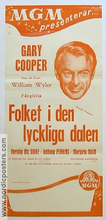 Friendly Persuasion 1957 movie poster Gary Cooper Anthony Perkins William Wyler