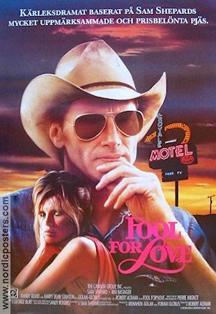 Fool For Love 1985 movie poster Sam Shepard Kim Basinger Randy Quaid Robert Altman Glasses