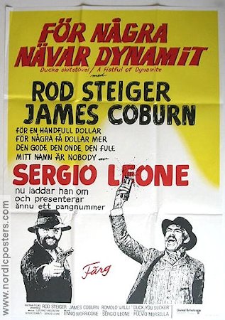 A Fistful of Dynamite 1974 movie poster James Coburn Sergio Leone