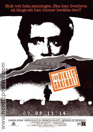 Defence of the Realm 1985 movie poster Gabriel Byrne Greta Scacchi David Drury