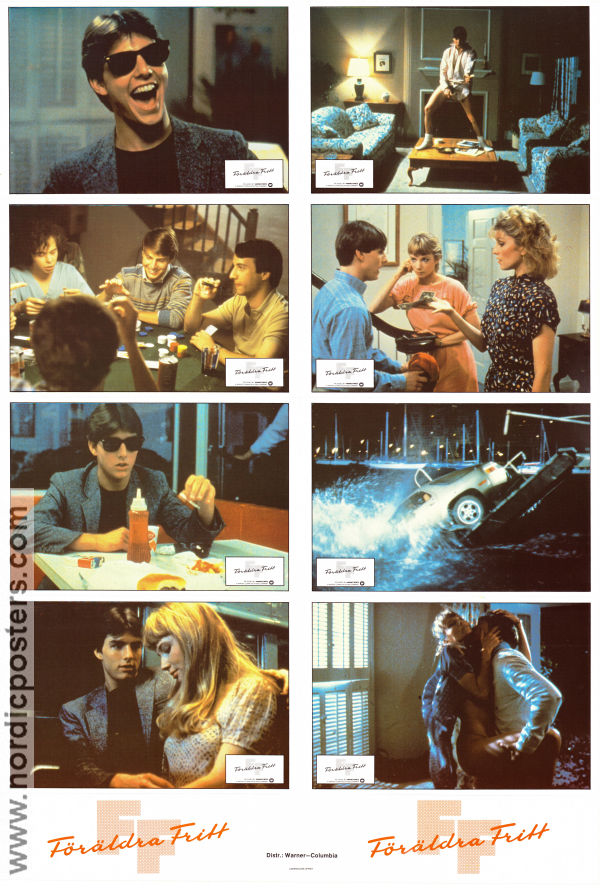 Risky Business 1983 lobby card set Tom Cruise Rebecca de Mornay Joe Pantoliano Paul Brickman