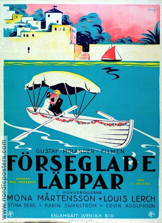 Förseglade läppar 1927 movie poster Mona Mårtensson