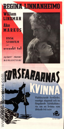 Forsfararnas kvinna 1949 poster Regina Linnanheimo William Markus Åke Lindman Teuvo Tulio Finland