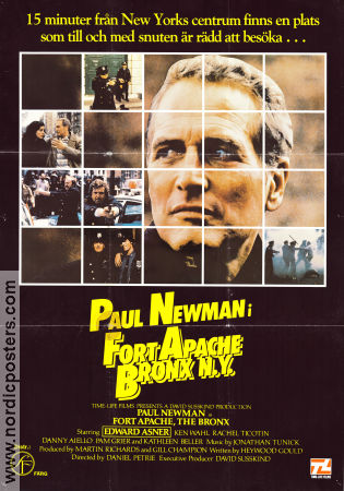 Fort Apache The Bronx 1981 movie poster Paul Newman Edward Asner Ken Wahl Daniel Petrie Police and thieves