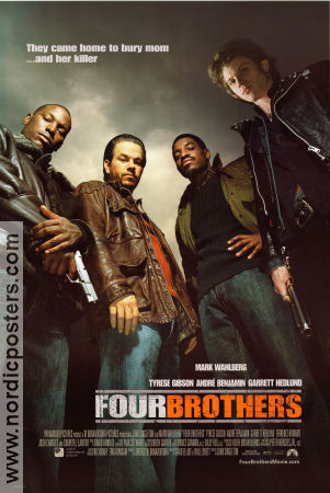 Four Brothers 2005 movie poster Mark Wahlberg Tyrese Gibson André 3000 John Singleton
