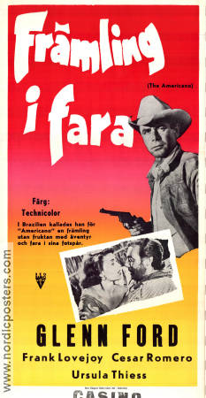 The Americano 1955 movie poster Glenn Ford Frank Lovejoy Ursula Thiess William Castle