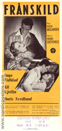 Frånskild 1951 movie poster Inga Tidblad Doris Svedlund Alf Kjellin Gustaf Molander