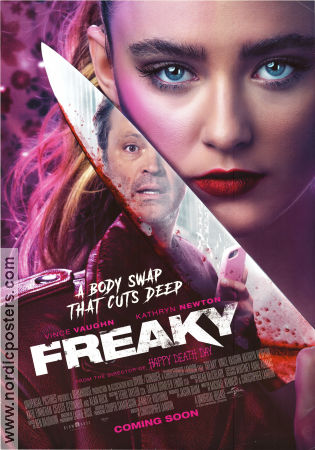 Freaky 2020 movie poster Vince Vaughn Kathryn Newton Celeste O´Connor Christopher Landon