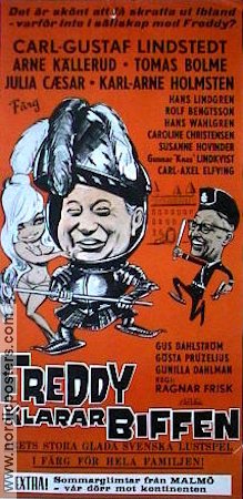 Freddy klarar biffen 1968 movie poster Carl-Gustaf Lindstedt Arne Källerud