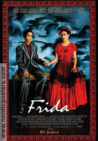 Frida 2002 poster Salma Hayek Alfred Molina Julie Taymor Hitta mer: Frida Kahlo Konstaffischer
