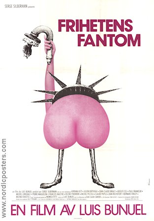 Le fantome de la liberté 1974 movie poster Michael Lonsdale Luis Bunuel Artistic posters
