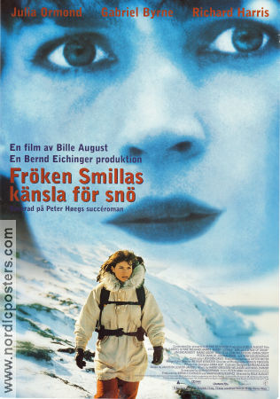 Smilla´s Sense of Snow 1997 movie poster Julia Ormond Jens Jörgen Fleischer Agga Olsen Bille August Writer: Peter Höeg Mountains