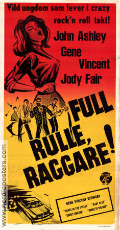 Full rulle raggare 1958 poster John Ashley Jody Fair Gene Vincent