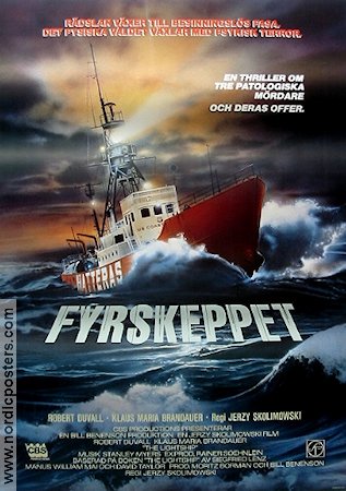 Fyrskeppet 1985 poster Robert Duvall Klaus Maria Brandauer Jerzy Skolimowski Skepp och båtar