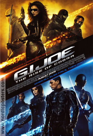 G I Joe: The Rise of Cobra 2009 movie poster Dennis Quaid Channing Tatum Marlon Wayans Stephen Sommers