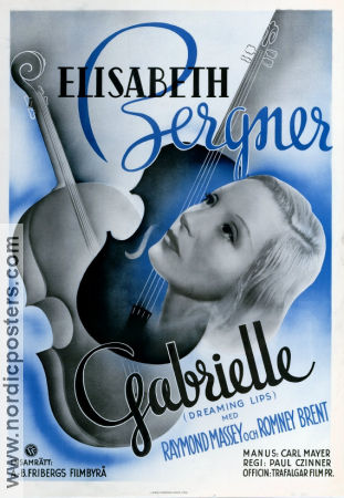 Gabrielle 1937 poster Elisabeth Bergner Paul Czinner Instrument