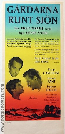 Gårdarna runt sjön 1957 movie poster Margit Carlqvist George Fant Ingemar Pallin Arthur Spjuth