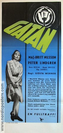 Gatan 1949 movie poster Maj-Britt Nilsson Peter Lindgren Keve Hjelm Gösta Werner
