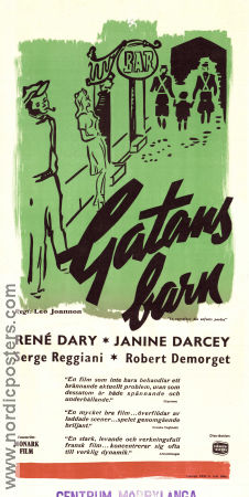 Le carrefour des enfants perdus 1944 movie poster René Dary Raymond Bussieres Jean Mercanton Léo Joannon